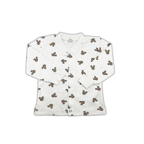 Sema Baby Mickey Mouse Bebek Pijama Takm - Ekru 3-6 Ay