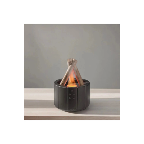 250 Ml Alev G�r�nt�l� Bonfire Oda Nemlendirici ��k Tasar�m Uzaktan Kumanda Kontroll� Siyah
