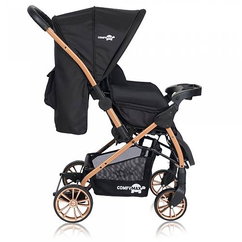 Comfymax �ift Y�nl� L�ks Bebek Arabas� - Black Thunder
