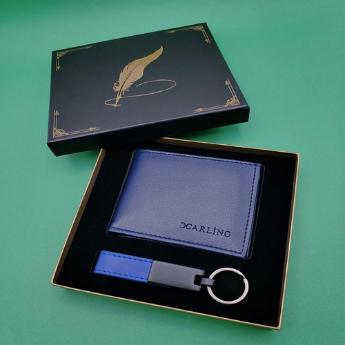 Mavi C�zdan Anahtarl�k Set