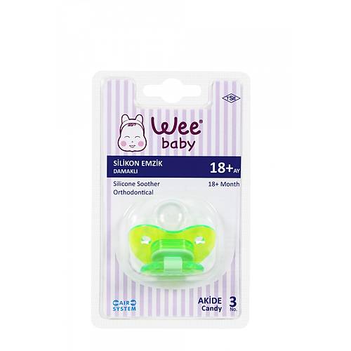Wee Baby Akide Silikon Damakl� Emzik No:3 (Ask�l�)