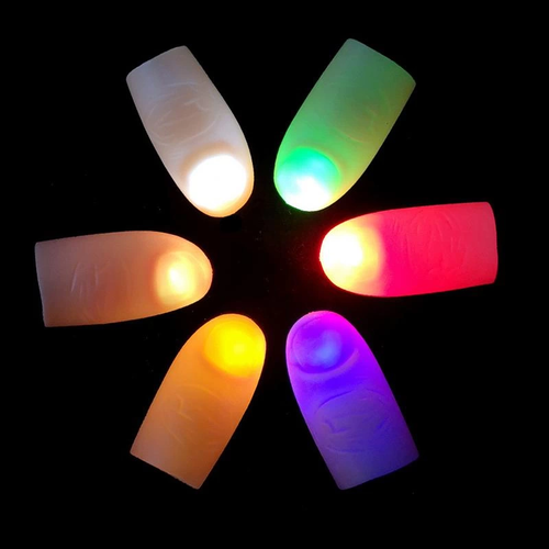 Led I��kl� Renkli Sihirli Parmak I��kl� Parmak �aka Parmak 1 Adet