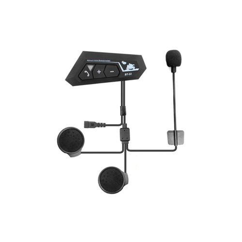 Bt22 Kask Kulakl�k Bluetooth Motosiklet Kulakl�k 5.0 Bluetooth Interkom Motorsiklet Kulakl�k