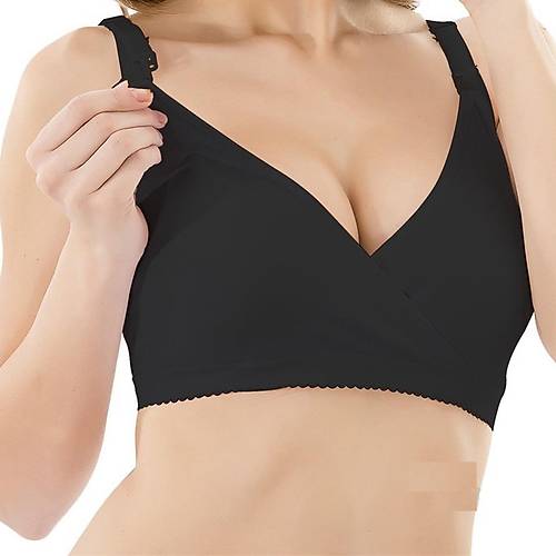 Ships Baby Kruvaze Emzirme Styeni - Siyah 100