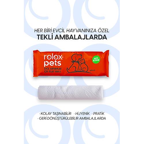 Pets - 50 Paket - Evcil Hayvanlar I�in Islak Havlu
