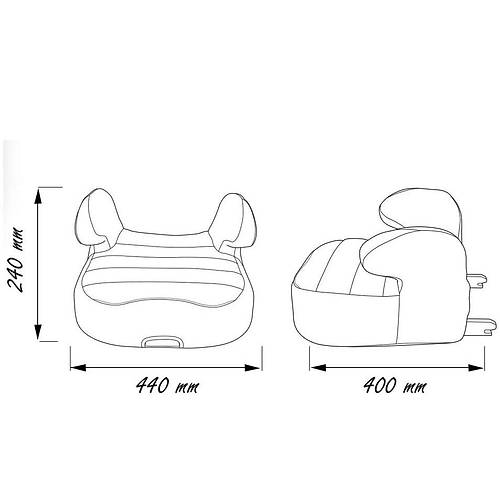 Comfymax Isofixli Ykseltici 15-36kg Oto Koltuu - Blue Line