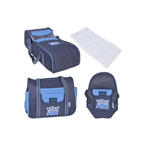 Nenny Baby Bebek Tama Seti (Portbebe,Bakm antas,Kanguru,Alt Ama) - Mavi Ayck