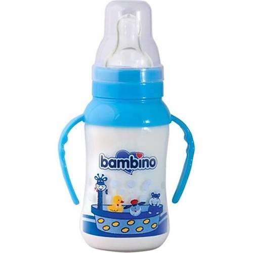 Bambino Ayckl  Kavranabilir Biberon 150 ml - Mavi