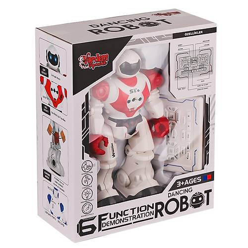 GGE-606-29 Kumandal� I��kl� Dans�� �nteraktif Robot -Vardem Oyuncak
