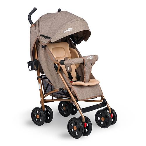 Comfymax Tam Yatar Baston Bebek Arabas  Wood Brown
