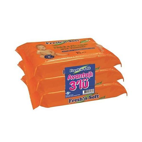 Fresh'n Soft Class�c Islak Bebek Havlusu - 3 l� Paket