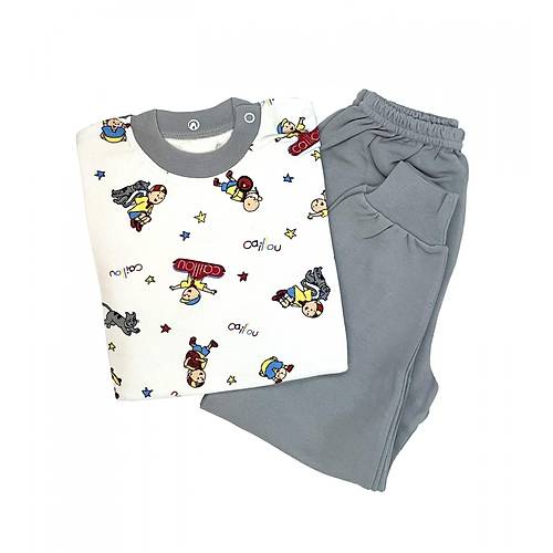 Sema Baby Caillou Pijama Takm 12-18 Ay - Gri
