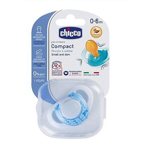 Chicco Physio Compact Kau�uk Tekli Emzik 0-6 Ay Erkek