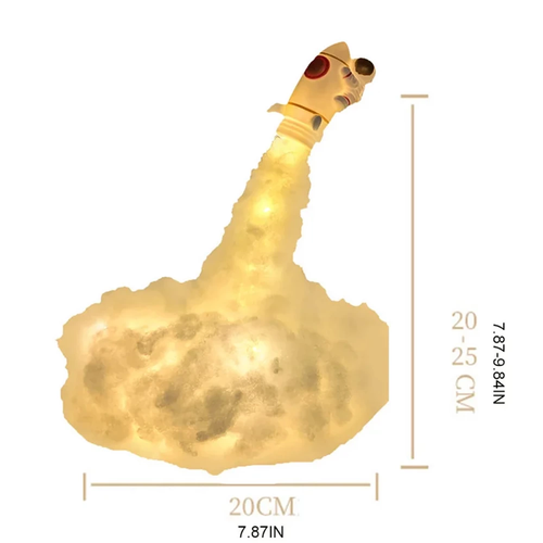 U�an Astronot Tasar�ml� Gece Lambas�