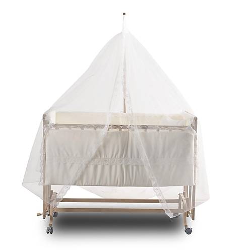 ComfyMax Sallan�r Anne Yan� Do�al Ah�ap Be�ik ve Uyku Seti - 60x120 cm