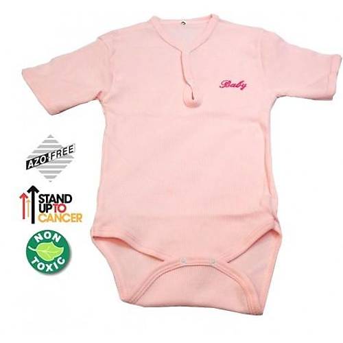 Sema Baby Yarm Kol Kakorse Badi (Body) - Pembe  0-6 Ay