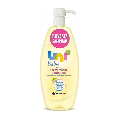 Uni Baby Sa� ve V�cut �ampuan� 750 ml - Ekonomik Boy -