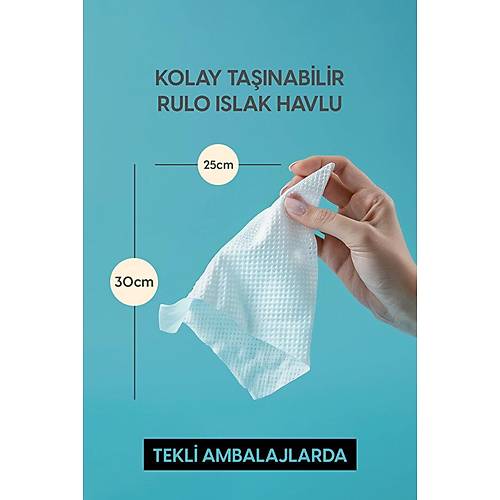 Makeup Remover 50 Paket - Makyaj Temizleyici Islak Havlu