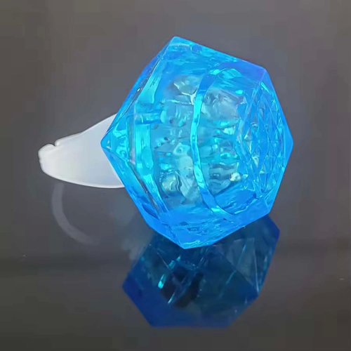 Kristal Tasarml Led Glow Ikl 3 Modlu Mor Yzk 3.5 X 5 Cm