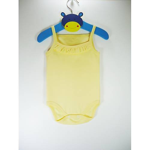Sema Baby Penye ip Ask�l� Badi (Body) - Beyaz 3-6 Ay