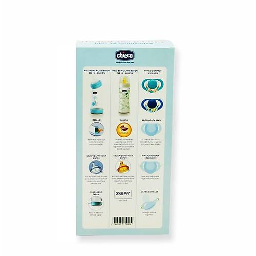 Chicco Bebe�inizin �lk Seti 3'l� F�rsat Paketi - Mavi