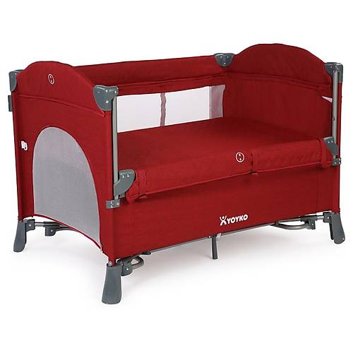 Yoyko Exclusive Comfort 8 in 1 Anne Yan� Park Yatak Oyun Park� 70x110 - Bordo