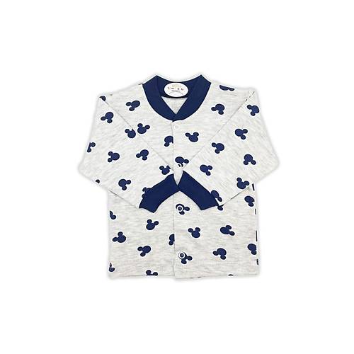 Sema Baby Mickey Mouse Bebek Pijama Takm - Gri & Lacivert 3-6 Ay