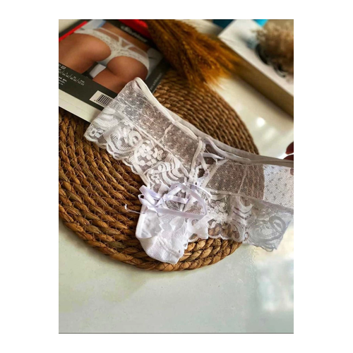 Beyaz Kad�n Puanl� K�lot Margarita-k1007