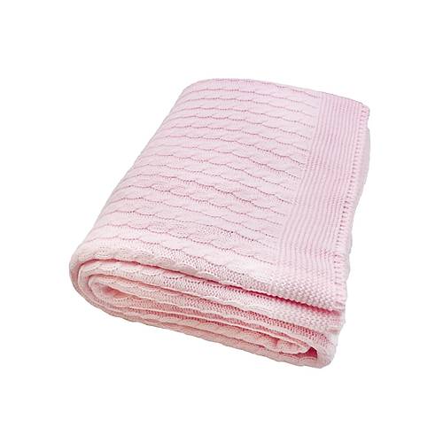 Sema BabySa rg Triko Bebek Battaniye - Pembe