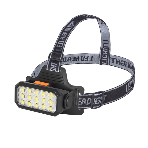 15 Ledli Sar� / Beyaz �arjl� Kafa Lambas�  Wt-652