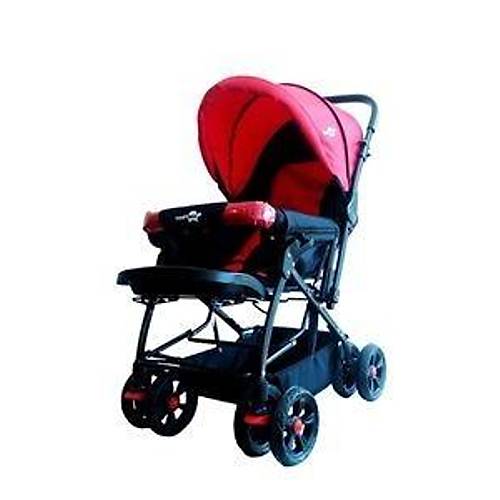Comfymax �ift Y�nl� Bebek Arabas� - K�rm�z�