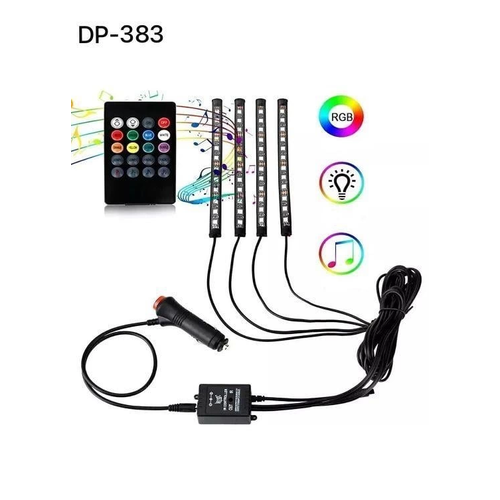 Ara� ��i Ayak Alt� Ses Duyarl� �erit Led 4l� Set