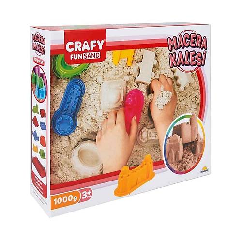 2787 Crafy Macera Kalesi Oyun Kumu Seti 10 Par�a 1000 g