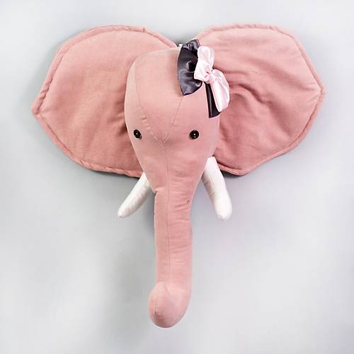 Comfymax Pupayart ocuk Odas Duvar Ss - Pembe Fil