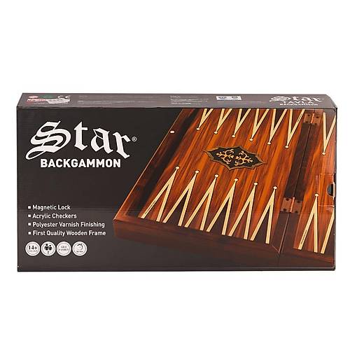 1021798 Star Antik Ceviz Tavla Tak�m� -Star Oyun Aletleri
