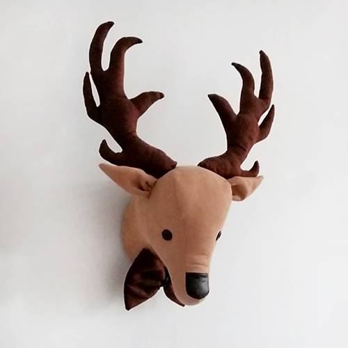 Comfymax Pupayart ocuk Odas Duvar Ss - Papyonlu Geyik