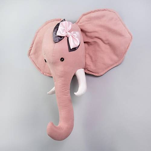 Comfymax Pupayart ocuk Odas Duvar Ss - Pembe Fil