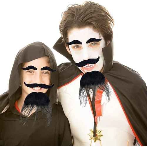 Siyah Renk Kendinden Yap��kanl� Takma Sakal B�y�k Ve Ka� Seti