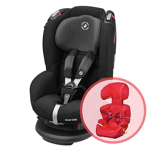 Maxi-Cosi Tobi Oto Koltuu Frequency Black / Rodi XP FX Oto Koltuu Poppy Red Hediyeli