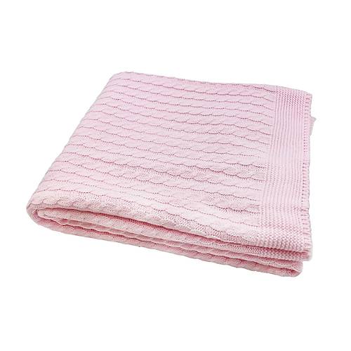 Sema BabySa rg Triko Bebek Battaniye - Pembe