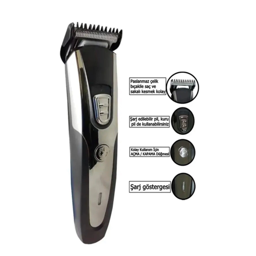 1019 Profesyonel �arjl� Sa� Sakal Ense V�cut K�l� Kesme T�ra� Makinesi Lazer �ncesi