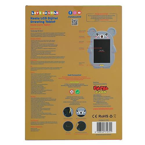 LC-31072 Koala �izim Tableti 8.5 in� -Lets be Child