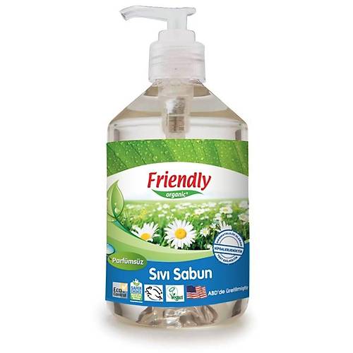 Friendly Organic S�v� El Sabunu Parf�ms�z - 500 ml