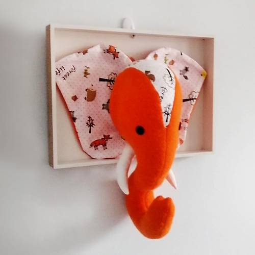 Comfymax Pupayart ocuk Odas Duvar Ss - Turuncu Fil