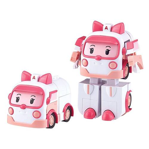POLI MRT-0651 Robocar Transforming Robot Fig�r Amber -Necotoys
