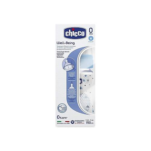Chicco Silikon Normal Ak�� PP Biberon 150 ml - Erkek