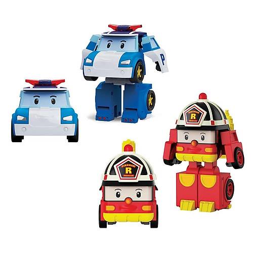 POLI MRT-674 Robocar Poli Mini Transforming Kasaban�n Kurtarma Ara�lar� 4l� Set