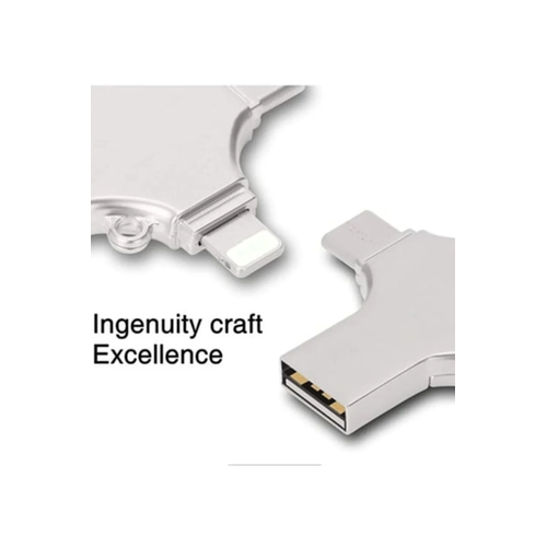Otg 4in1 Cep Telefonu �ok Fonksiyonlu Usb Flash Bellek 128 Gb Type-c, Micro Sd Ve Kart Okuyucu