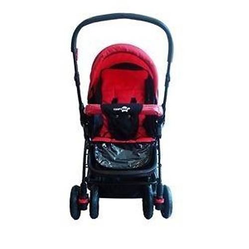 Comfymax �ift Y�nl� Bebek Arabas� - K�rm�z�