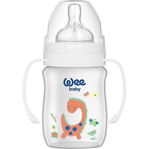 Wee Baby Kulplu PP Biberon 150 ML - Beyaz